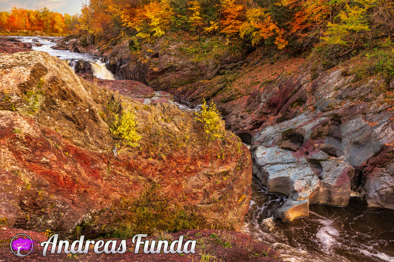 La rivière Etchemin au Parc des ChutesRouillard Province de Québec